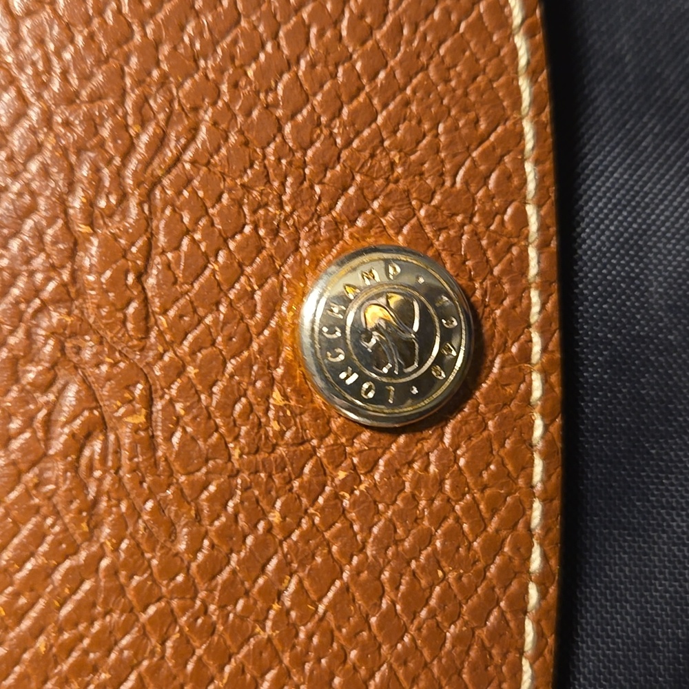 Longchamp Tote Black with Tan Leather Accents - Picture 4 of 9